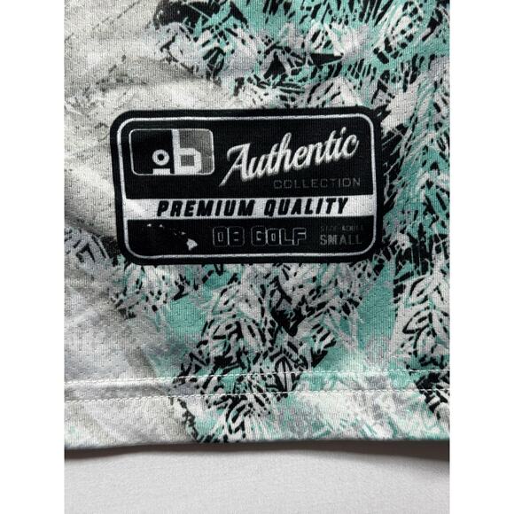 Out of Bounds Men's Short Sleeve White Floral Print Golf Polo Shirt - Size S - Picture 5 of 6